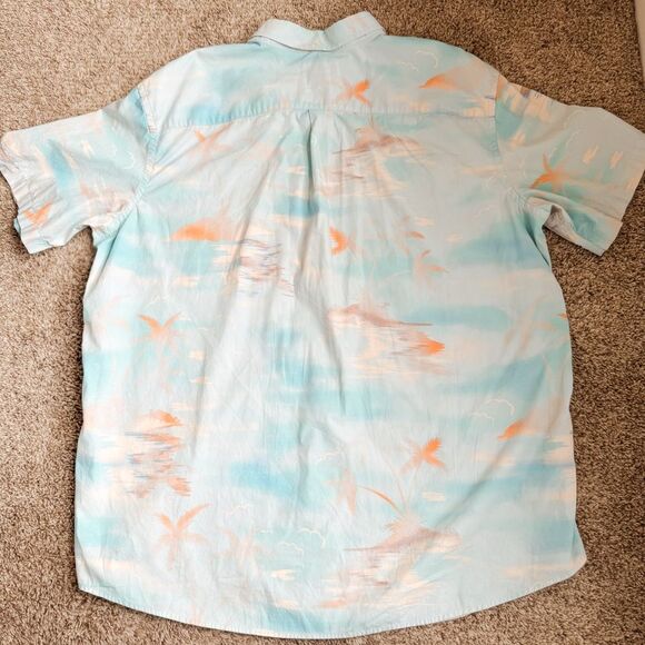 The Foundry Men’s Short sleeve beachy / sunset button down size 2XLT - Picture 4 of 4